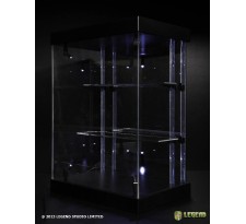 Master Light House Acrylic Display Case with Lighting for Mini Figures (black)